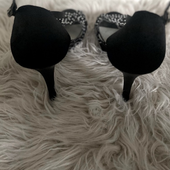 Jewelled Satin Heels - Picture 2 of 3